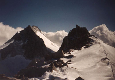 Poh�ad z vrcholu Cresta smeron k "delu".