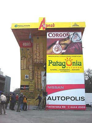 Lezeck� stena v Auparku mala drytoolingov� premi�ru.