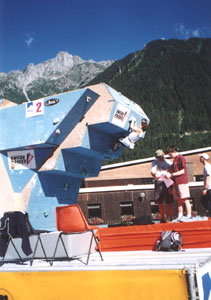 Bouldering pod Mont Balncom. 