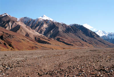 Bezmenn� vrchy pri Toklat River, Denali N. P.