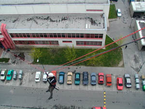 Lanovka z panel�ku.