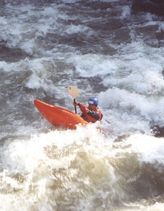 Jazda na divokej vode.