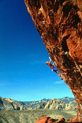 The Gift, s�lo 5.12d, Red Rocks.